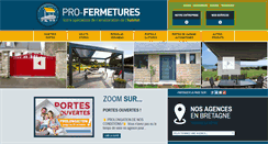 Desktop Screenshot of pro-fermetures.fr